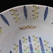 Load image into Gallery viewer, SCOTTISH POTTERY. Huge 1950s BUCHAN Portobello Pottery Stoneware Decorative Bowl. HEBRIDES Pattern - Scottish Pottery
