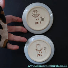 Load image into Gallery viewer, Scottish Pottery. 1960s Buchan Pottery. Pair of Shallow Bowls. Rare Celtic Pattern - Scottish Pottery
