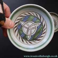 Load image into Gallery viewer, Scottish Pottery. 1960s Buchan Pottery. Pair of Shallow Bowls. Rare Celtic Pattern - Scottish Pottery
