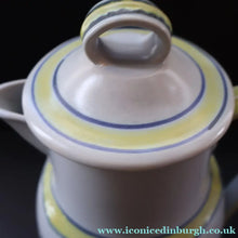 Load image into Gallery viewer, Scottish Pottery. 1960s Buchan Stoneware Large Lidded Jug. Sutherland Pattern - Scottish Pottery
