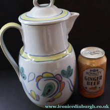 Load image into Gallery viewer, Scottish Pottery. 1960s Buchan Stoneware Large Lidded Jug. Sutherland Pattern - Scottish Pottery
