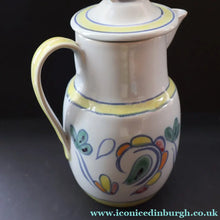 Load image into Gallery viewer, Scottish Pottery. 1960s Buchan Stoneware Large Lidded Jug. Sutherland Pattern - Scottish Pottery
