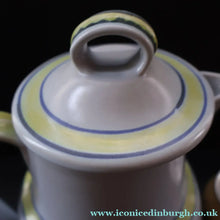 Load image into Gallery viewer, Scottish Pottery. 1960s Buchan Stoneware Large Lidded Jug. Sutherland Pattern - Scottish Pottery
