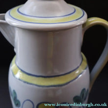 Load image into Gallery viewer, Scottish Pottery. 1960s Buchan Stoneware Large Lidded Jug. Sutherland Pattern - Scottish Pottery
