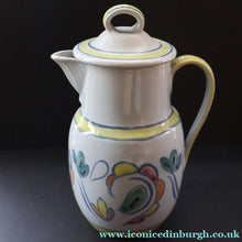 Load image into Gallery viewer, Scottish Pottery. 1960s Buchan Stoneware Large Lidded Jug. Sutherland Pattern - Scottish Pottery
