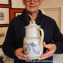 Load image into Gallery viewer, Scottish Pottery. 1960s Buchan Stoneware Large Lidded Jug. Sutherland Pattern - Scottish Pottery
