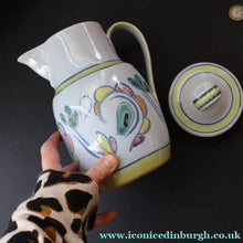 Load image into Gallery viewer, Scottish Pottery. 1960s Buchan Stoneware Large Lidded Jug. Sutherland Pattern - Scottish Pottery
