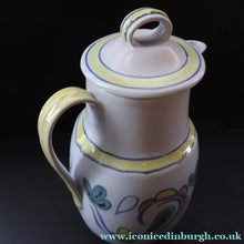 Load image into Gallery viewer, Scottish Pottery. 1960s Buchan Stoneware Large Lidded Jug. Sutherland Pattern - Scottish Pottery
