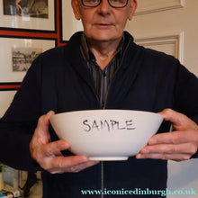 Load image into Gallery viewer, Scottish Pottery. 1960s Buchan Stoneware Large Serving Bowl. Iona Pattern. 9 inches - Scottish Pottery
