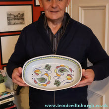Load image into Gallery viewer, Scottish Pottery. 1960s Buchan Stoneware Large Shallow Serving Dish. Sutherland Pattern - Scottish Pottery
