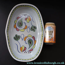 Load image into Gallery viewer, Scottish Pottery. 1960s Buchan Stoneware Large Shallow Serving Dish. Sutherland Pattern - Scottish Pottery
