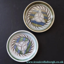 Load image into Gallery viewer, Scottish Pottery. 1960s Buchan Pottery. Pair of Shallow Bowls. Rare Celtic Pattern - Scottish Pottery
