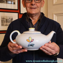 Load image into Gallery viewer, Scottish Pottery. 1960s Buchan Stoneware Squat Sample Teapot. Sutherland Pattern - Scottish Pottery
