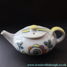 Load image into Gallery viewer, Scottish Pottery. 1960s Buchan Stoneware Squat Sample Teapot. Sutherland Pattern - Scottish Pottery
