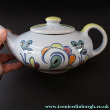 Load image into Gallery viewer, Scottish Pottery. 1960s Buchan Stoneware Squat Sample Teapot. Sutherland Pattern - Scottish Pottery

