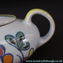 Load image into Gallery viewer, Scottish Pottery. 1960s Buchan Stoneware Squat Sample Teapot. Sutherland Pattern - Scottish Pottery
