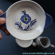 Load image into Gallery viewer, SCOTTISH POTTERY: 1960s BUCHAN Stoneware Two Jugs and One Small Platter. ALPINE Pattern
