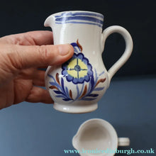Load image into Gallery viewer, SCOTTISH POTTERY: 1960s BUCHAN Stoneware Two Jugs and One Small Platter. ALPINE Pattern
