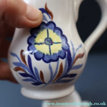 Load image into Gallery viewer, SCOTTISH POTTERY: 1960s BUCHAN Stoneware Two Jugs and One Small Platter. ALPINE Pattern
