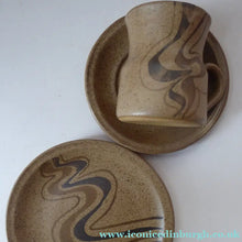 Load image into Gallery viewer, Scottish Studio Pottery. 1970s Barbara Davidson Trio. Clouds Pattern
