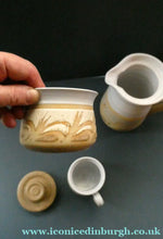 Load image into Gallery viewer, SCOTTISH POTTERY. Complete 1970s COFFEE SET by Barbara Davidson. 22 pieces
