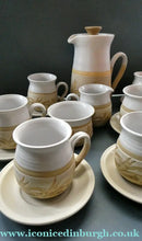 Load image into Gallery viewer, SCOTTISH POTTERY. Complete 1970s COFFEE SET by Barbara Davidson. 22 pieces
