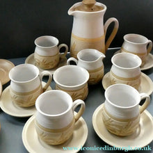 Load image into Gallery viewer, SCOTTISH POTTERY. Complete 1970s COFFEE SET by Barbara Davidson. 22 pieces
