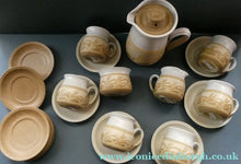 Load image into Gallery viewer, SCOTTISH POTTERY. Complete 1970s COFFEE SET by Barbara Davidson. 22 pieces
