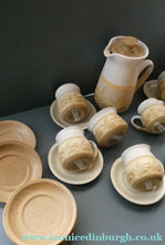 Load image into Gallery viewer, SCOTTISH POTTERY. Complete 1970s COFFEE SET by Barbara Davidson. 22 pieces
