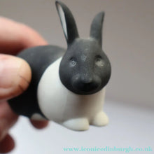 Load image into Gallery viewer, Scottish Pottery. 1970s Highbank Porcelain (Lochgilphead) Figurines. Black Rabbit and Puffin - Scottish Pottery
