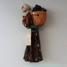 Load image into Gallery viewer, SCOTTISH POTTERY Figurine: Vintage 1970s Isle of Lewis Peat Carrier; Coll Pottery
