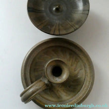 Load image into Gallery viewer, Two Candleholders Scottish Art Studio Pottery by Barbara Davidson. 1970s
