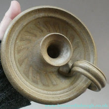 Load image into Gallery viewer, Two Candleholders Scottish Art Studio Pottery by Barbara Davidson. 1970s
