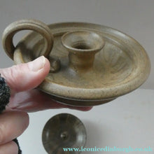 Load image into Gallery viewer, Two Candleholders Scottish Art Studio Pottery by Barbara Davidson. 1970s
