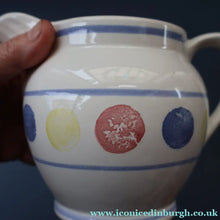 Load image into Gallery viewer, SCOTTISH POTTERY. 1980s Buchan Pottery Large Jug. Decorated with the Rare "New Town" pattern
