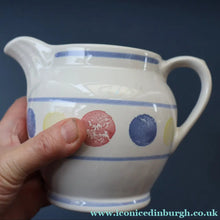 Load image into Gallery viewer, SCOTTISH POTTERY. 1980s Buchan Pottery Large Jug. Decorated with the Rare "New Town" pattern

