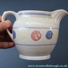 Load image into Gallery viewer, SCOTTISH POTTERY. 1980s Buchan Pottery Large Jug. Decorated with the Rare "New Town" pattern
