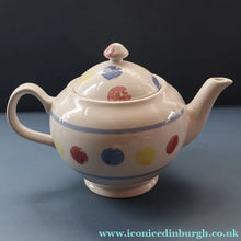 Load image into Gallery viewer, SCOTTISH POTTERY. Rare 1980s Buchan Pottery Teapot. Decorated with the Rare "New Town" pattern
