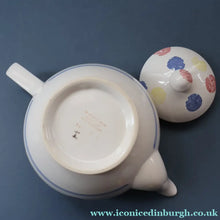 Load image into Gallery viewer, SCOTTISH POTTERY. Rare 1980s Buchan Pottery Teapot. Decorated with the Rare "New Town" pattern
