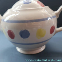 Load image into Gallery viewer, SCOTTISH POTTERY. Rare 1980s Buchan Pottery Teapot. Decorated with the Rare "New Town" pattern
