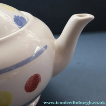 Load image into Gallery viewer, SCOTTISH POTTERY. Rare 1980s Buchan Pottery Teapot. Decorated with the Rare "New Town" pattern
