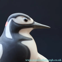 Load image into Gallery viewer, SCOTTISH POTTERY. Alasdair Dunn of Arran. Collectable 1970s Vintage Porcelain Models of Scottish a Woodpecker &amp; a Long Tailed Tit
