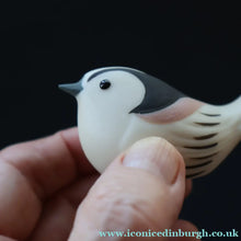 Load image into Gallery viewer, SCOTTISH POTTERY. Alasdair Dunn of Arran. Collectable 1970s Vintage Porcelain Models of Scottish a Woodpecker &amp; a Long Tailed Tit
