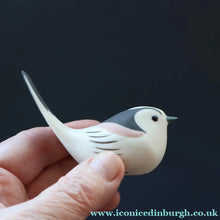 Load image into Gallery viewer, SCOTTISH POTTERY. Alasdair Dunn of Arran. Collectable 1970s Vintage Porcelain Models of Scottish a Woodpecker &amp; a Long Tailed Tit
