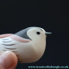 Load image into Gallery viewer, SCOTTISH POTTERY. Alasdair Dunn of Arran. Collectable 1970s Vintage Porcelain Models of Scottish a Woodpecker &amp; a Long Tailed Tit
