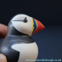 Load image into Gallery viewer, SCOTTISH POTTERY. Alasdair Dunn of Arran. Collectable 1970s Vintage Porcelain Models of Scottish Puffins
