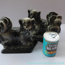 Load image into Gallery viewer, SCOTTISH POTTERY Antique Bo'ness Pekingese Mantle Dogs.
