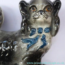 Load image into Gallery viewer, SCOTTISH POTTERY Antique Bo'ness Pekingese Mantle Dogs.
