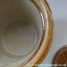 Load image into Gallery viewer, Antique Buchan Pottery Large Stoneware 12 lb. Storage Crock. MUSSELBURGH
