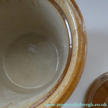 Load image into Gallery viewer, Antique Buchan Pottery Large Stoneware 12 lb. Storage Crock. MUSSELBURGH
